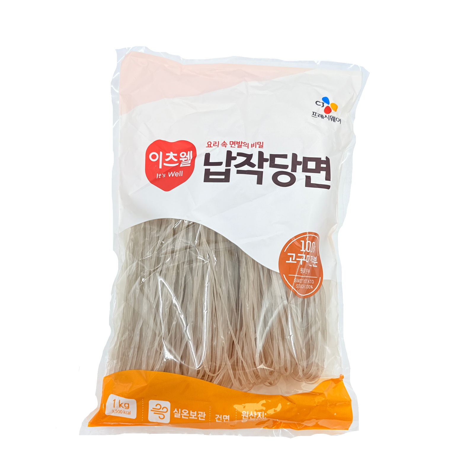 CJ DRIED VERMICELLI (1KG*10) 해찬들 납작 당면